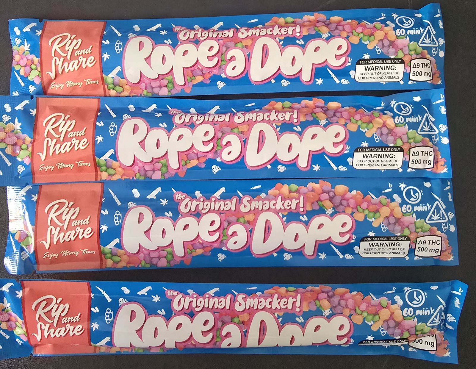Rope-a-dope Gummy rope
